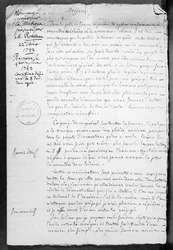 Projekt für musikalische Notation, präsentiert von Jean-Jacques Rousseau an die Akademie der Wissenschaften am 22. August 1742